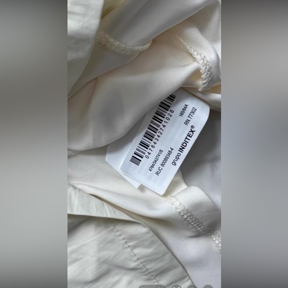 Zara MIDI DRESS WITH EMBOSSED RUFFLES NWT M - Picture 7 of 7